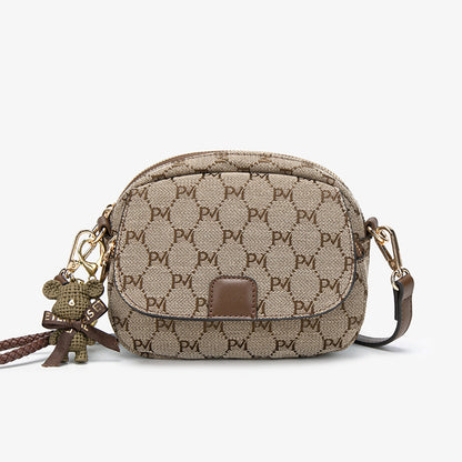Adjustable Strap Crossbody Bag - Taupe - View 5
