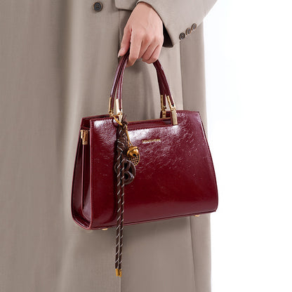 Detachable Strap Crossbody Bag - Burgundy - View 2