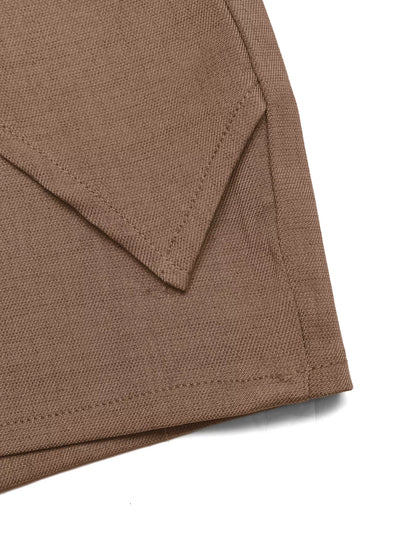 Twist Front Mini Skort - Brown - View 9
