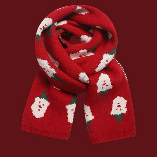 Christmas Knitted Scarf - Style A - View 1