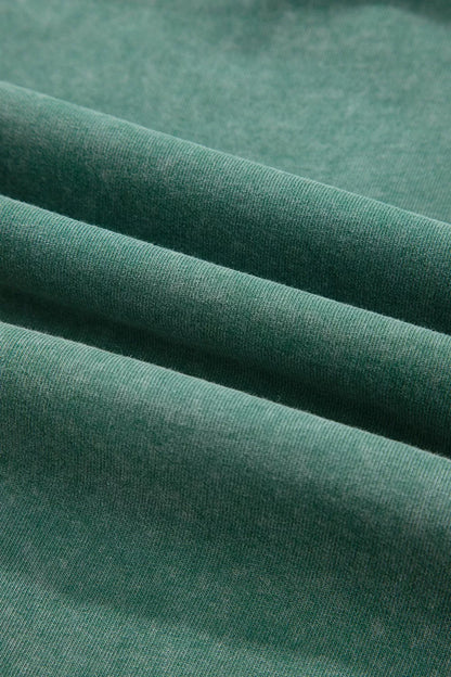 Plaid Kangaroo Pocket Hoodie - Sage - View 9
