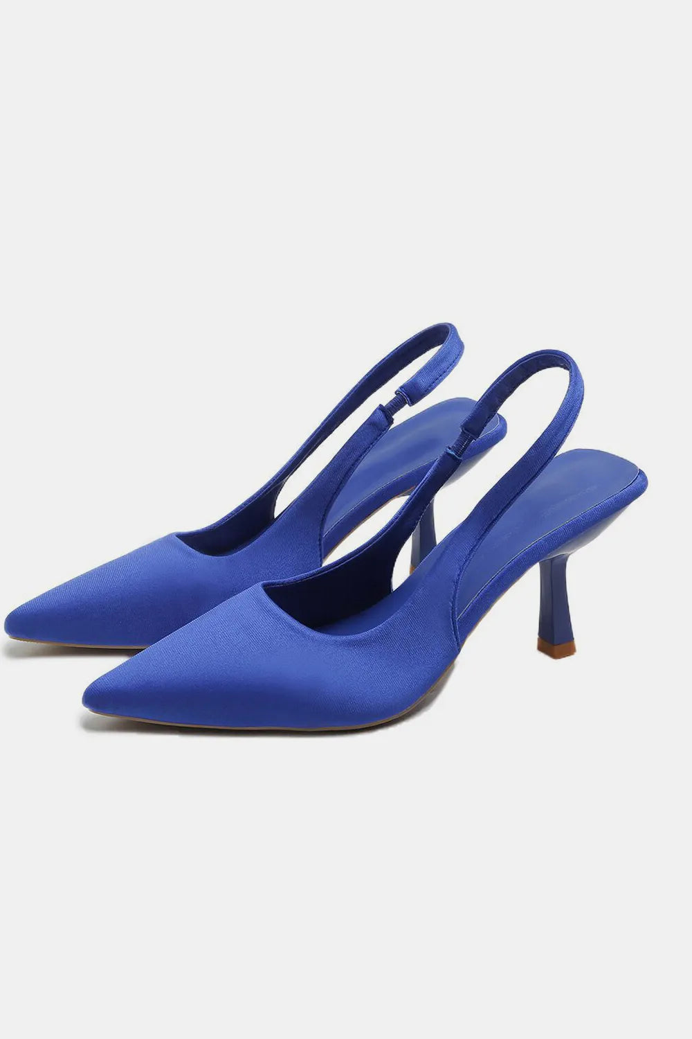 PU Leather Point Toe Pumps - Royal Blue - View 8