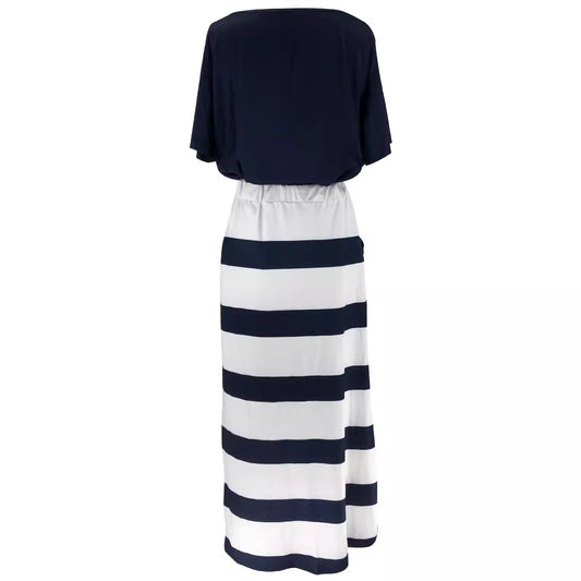 Women's Two-Piece Set Off-Shoulder Nautical Anchor Skirt Set