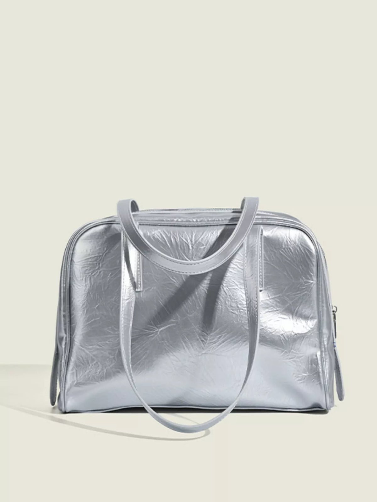 Clear Window Shoulder Bag - Silver - View 4