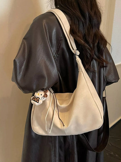 Adjustable Strap Crossbody Bag - Off-white - View 3
