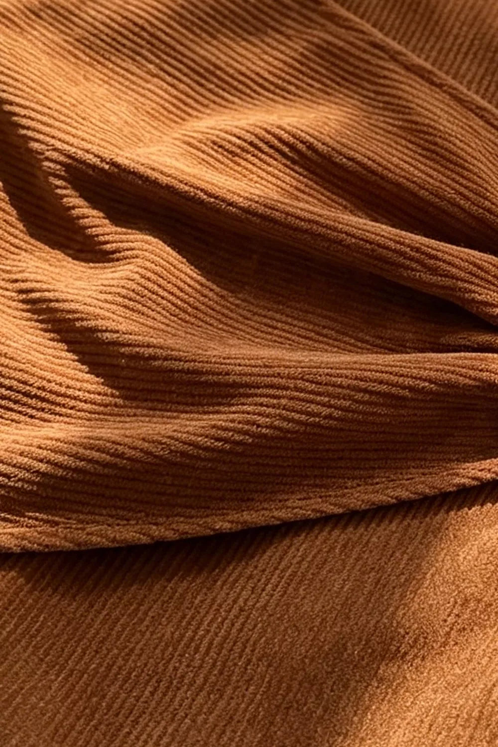 Metal Buckle Detail Mini Skirt - Caramel - View 5