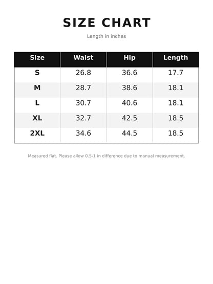 Fringed Hem Denim Shorts - Size chart - View 4