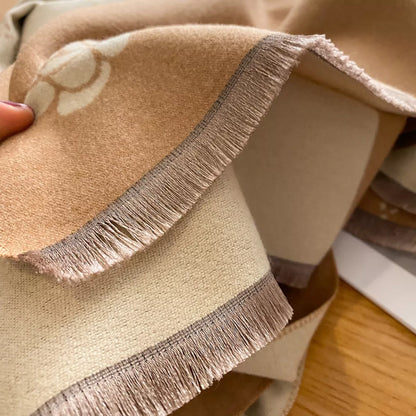 Raw Hem Scarf - Khaki - View 4