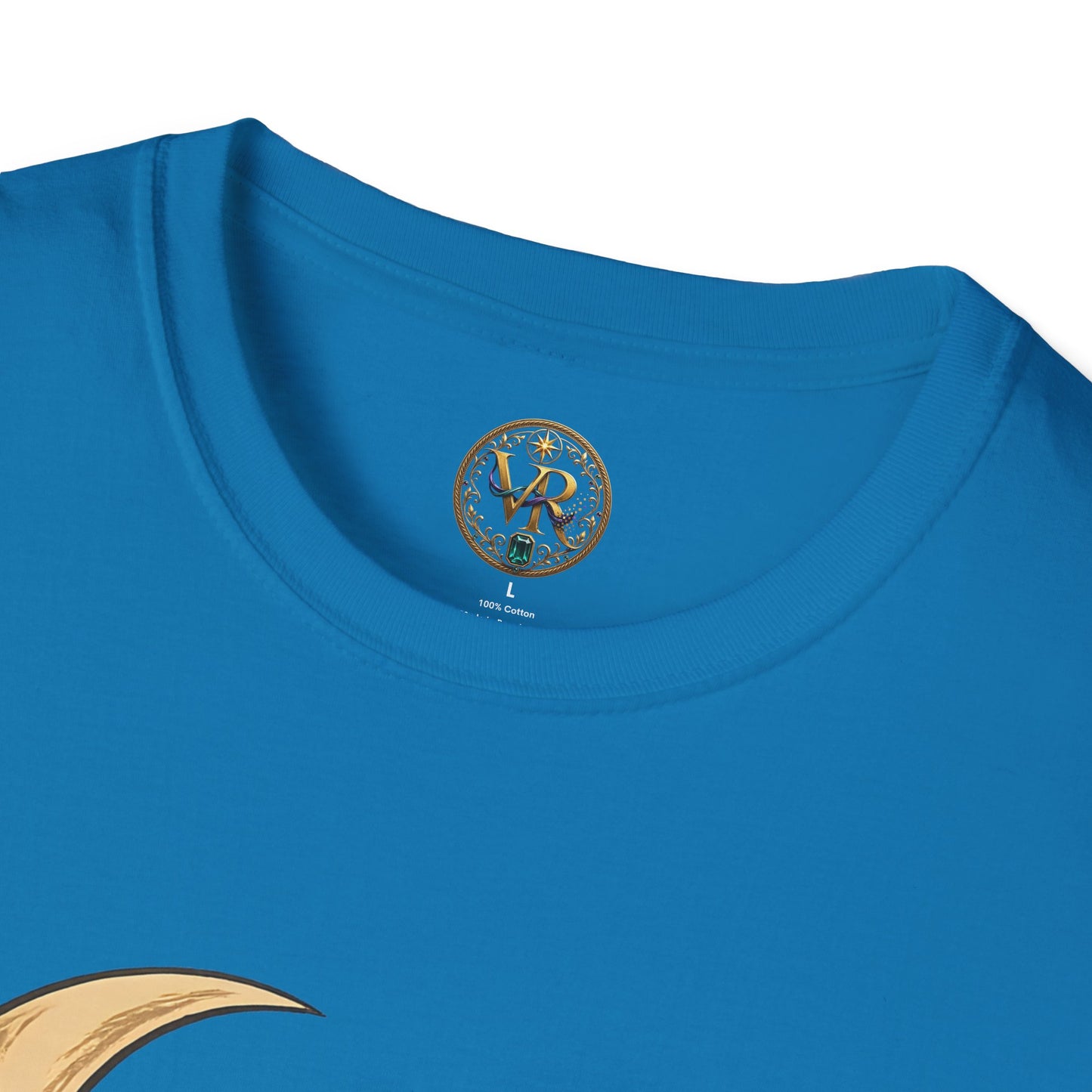 Black Cat Halloween Tee - Sapphire - product view 5 - Sapphire