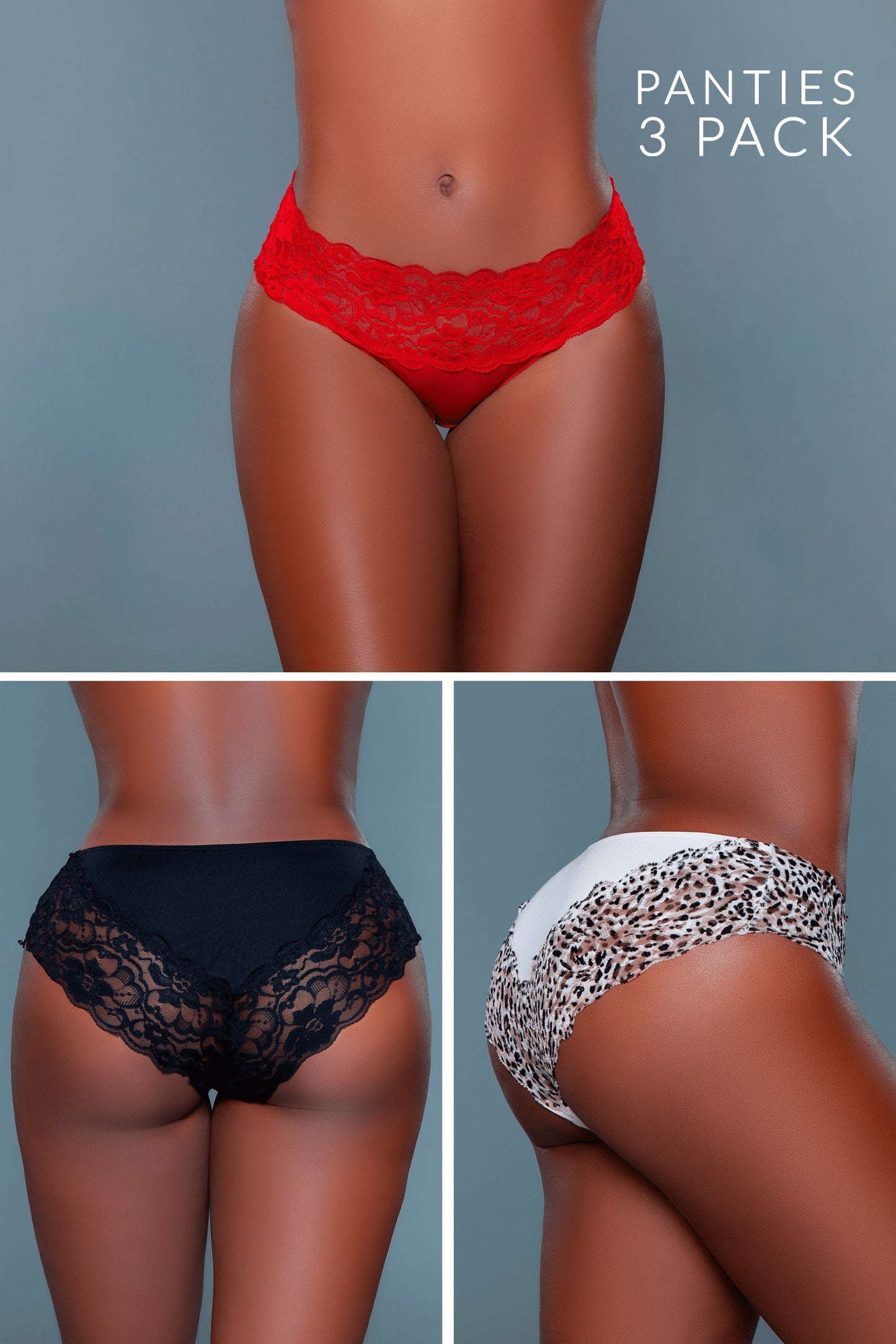 Arlo Bikini Panty 3 Pack, front view