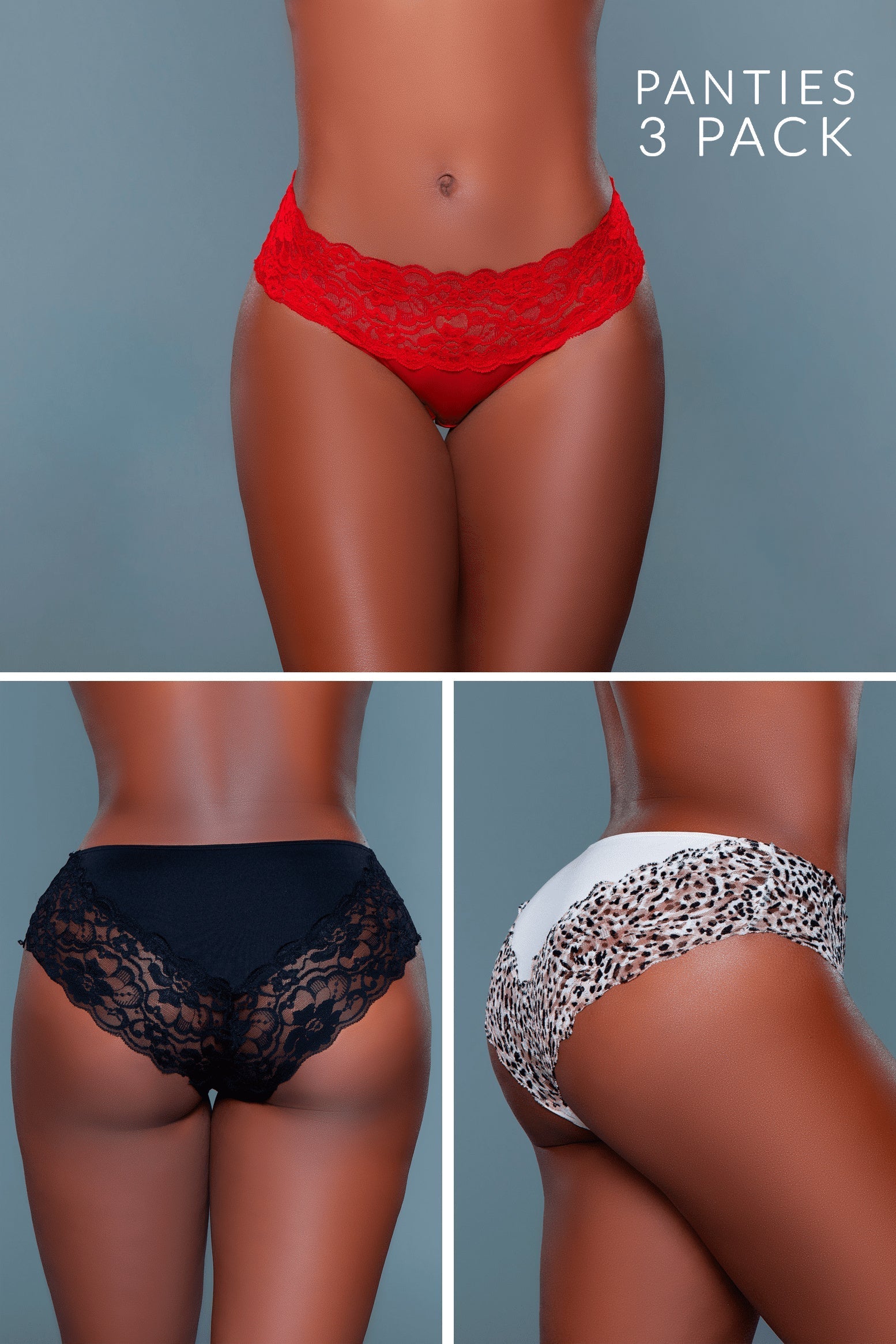 Arlo Bikini Panty 3 Pack, front view