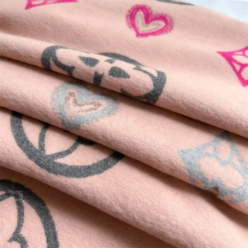 Raw Hem Scarf - Blush Pink - View 8