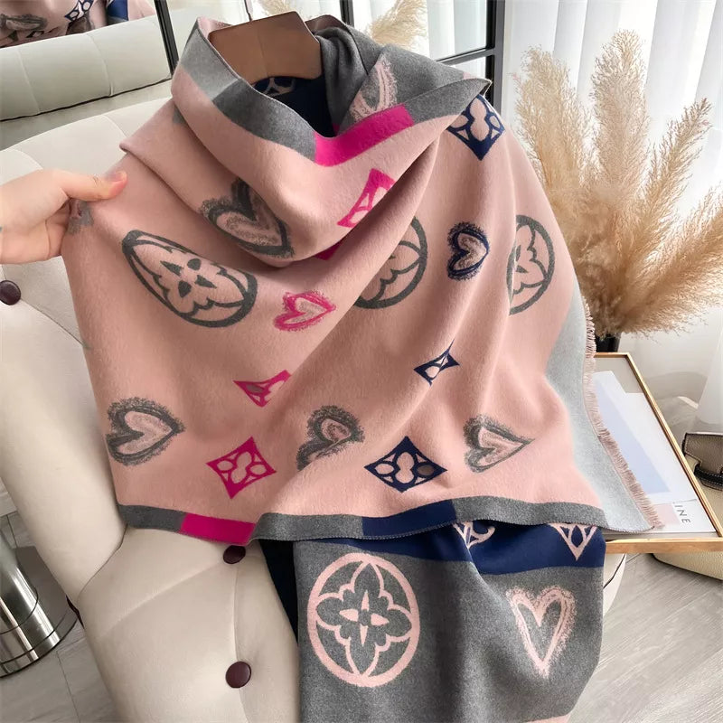 Raw Hem Scarf - Blush Pink - View 5