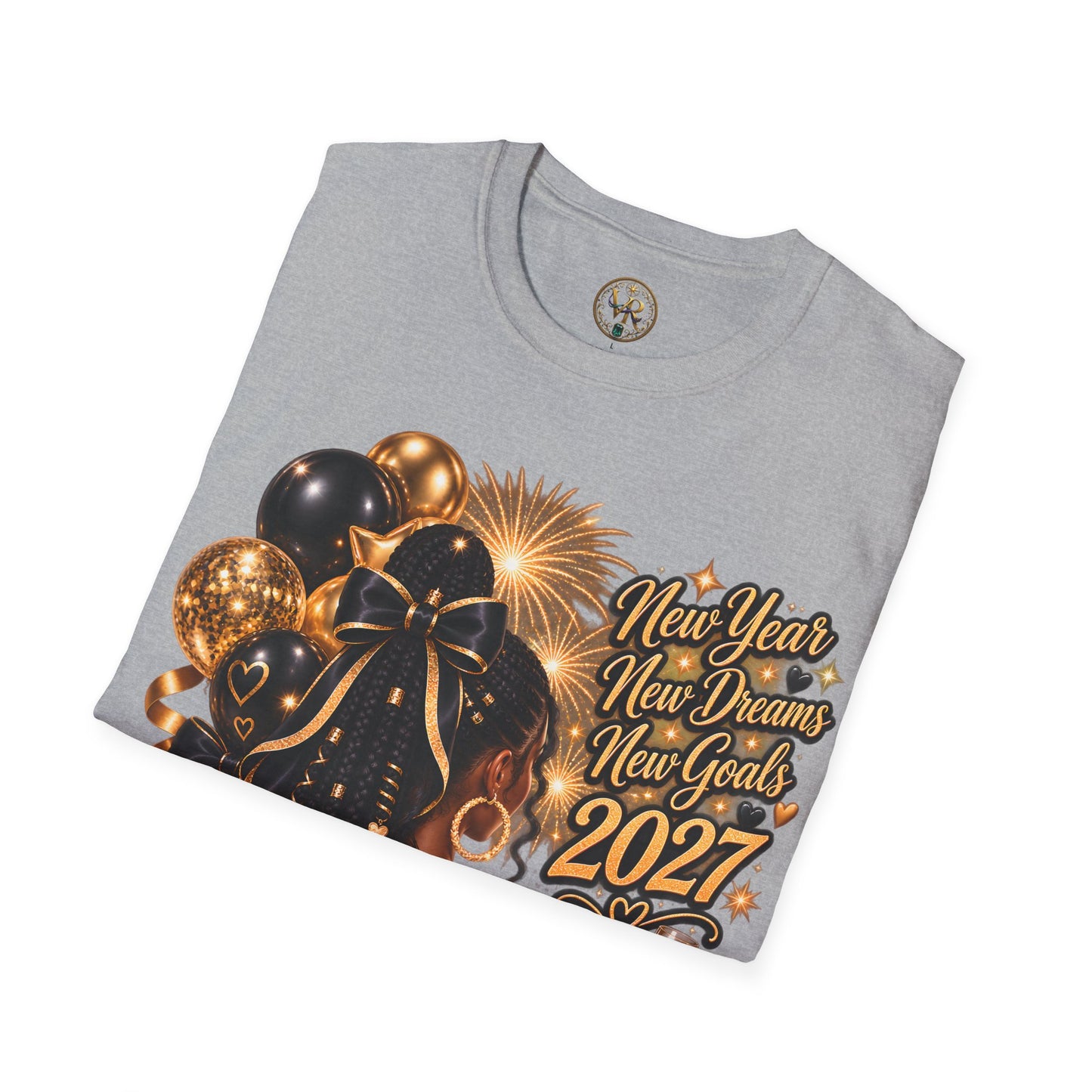 New Year 2027 Celebration Tee - Sport Grey - product view 4 - Sport Grey