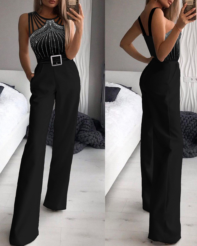 ODS0927M Women's New Fashion Sleeveless Bodycon Jumpsuit