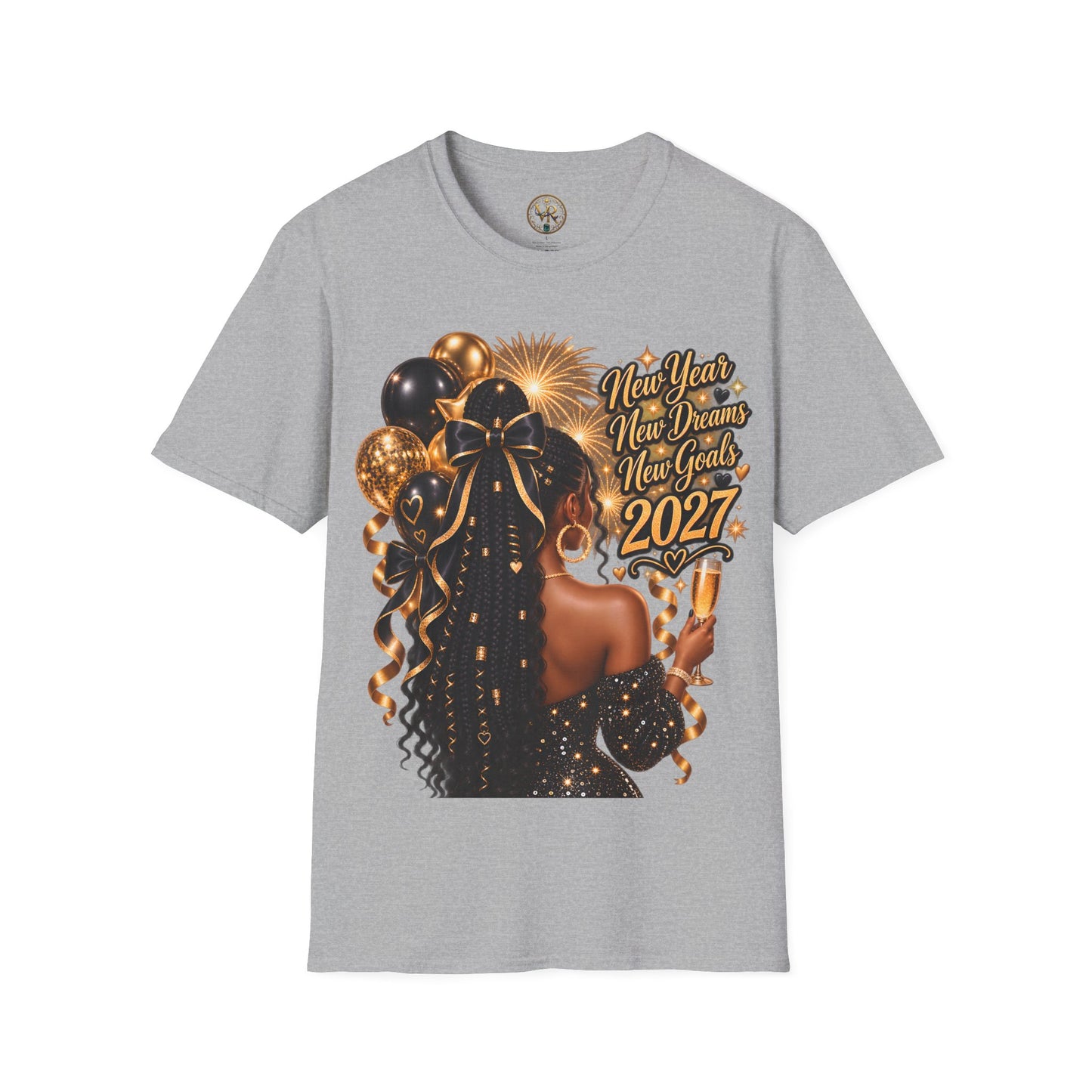 New Year 2027 Celebration Tee - Sport Grey - product view 2 - Sport Grey
