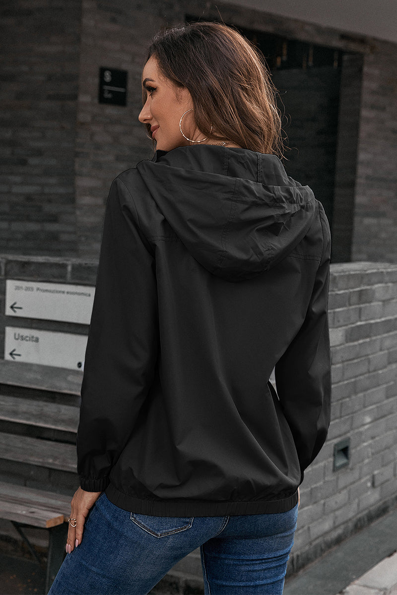 Ivy Lane Button-Down Long Sleeve Sports Jacket - Black - View 2