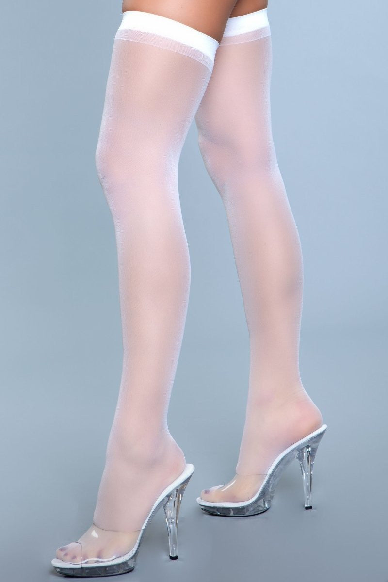 Best Behavior Thigh Highs, full length view