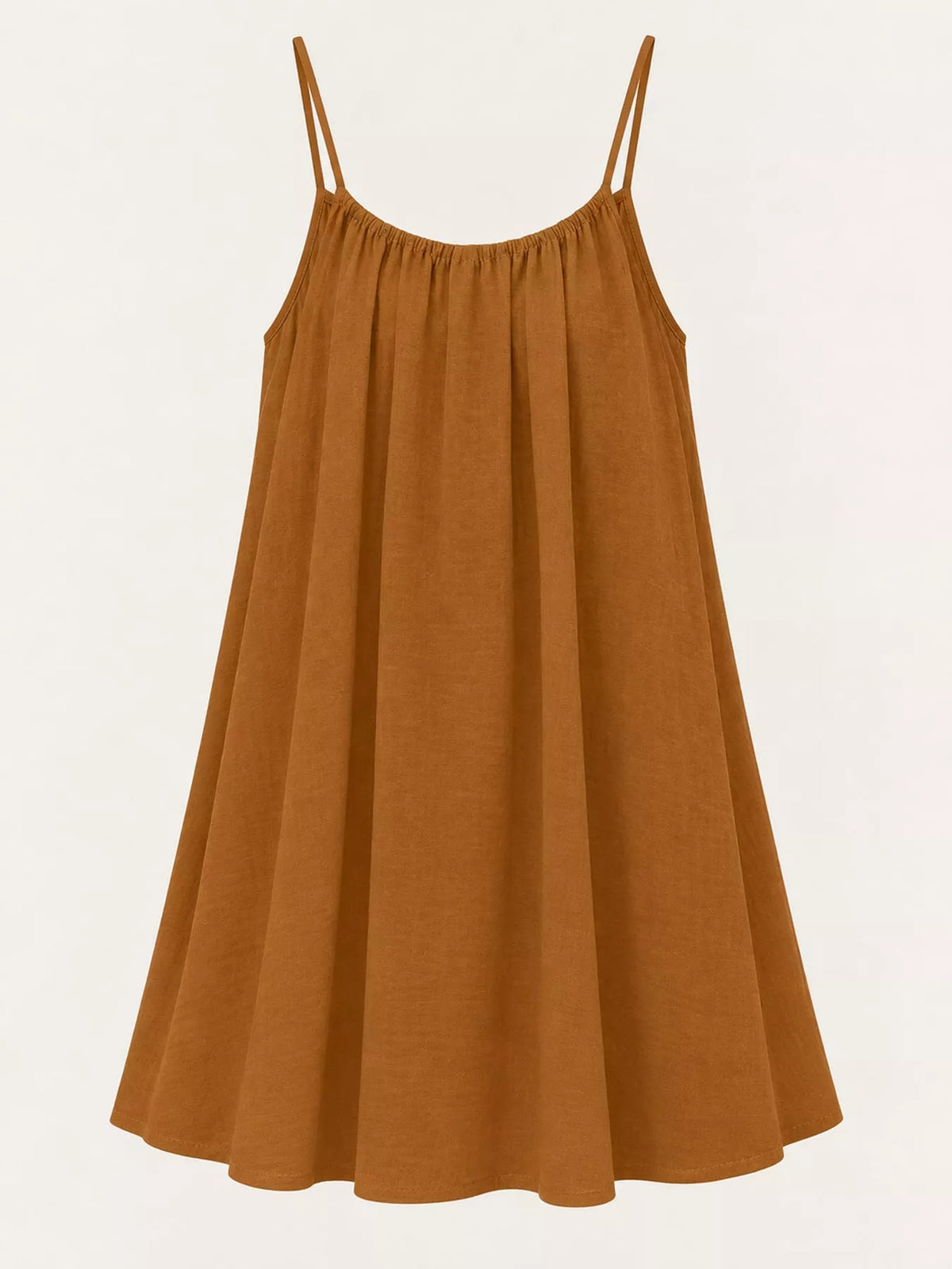 Full Size Backless Spaghetti Strap A-Line Mini Dress Plus Size - Orange-Style C - View 24