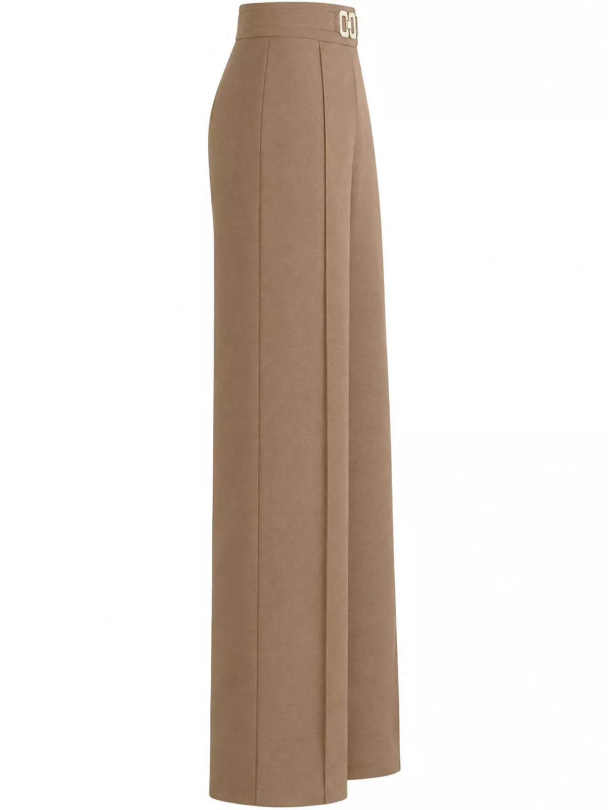 High-Waisted Wide-Leg Pants - Camel - View 19