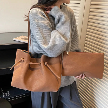 Solid Color Tote Bag - Ochre - View 1