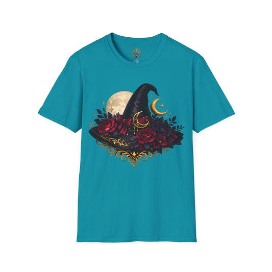 Mystic Crow Moon Tee - Tropical Blue - product view 1 - Tropical Blue