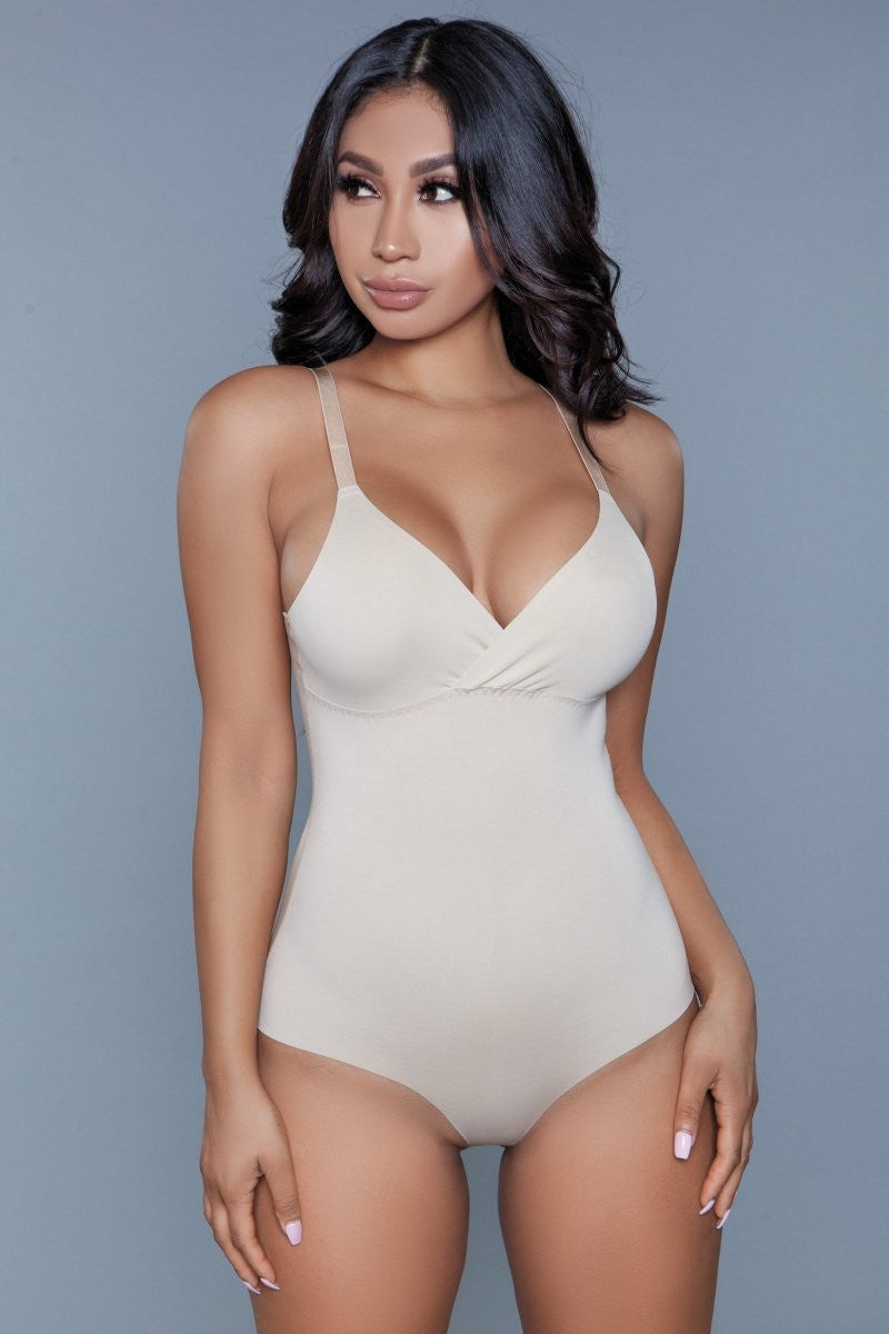 What A Waist Shapewear Bodysuit, front view