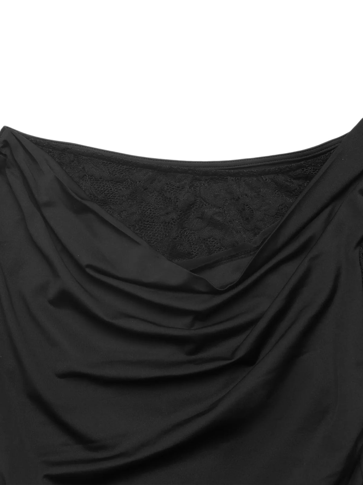 Lace Sleeve Slim-Fit Bodysuit - Black - View 7