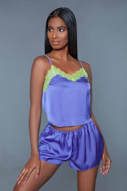 Callie Satin Set, side view