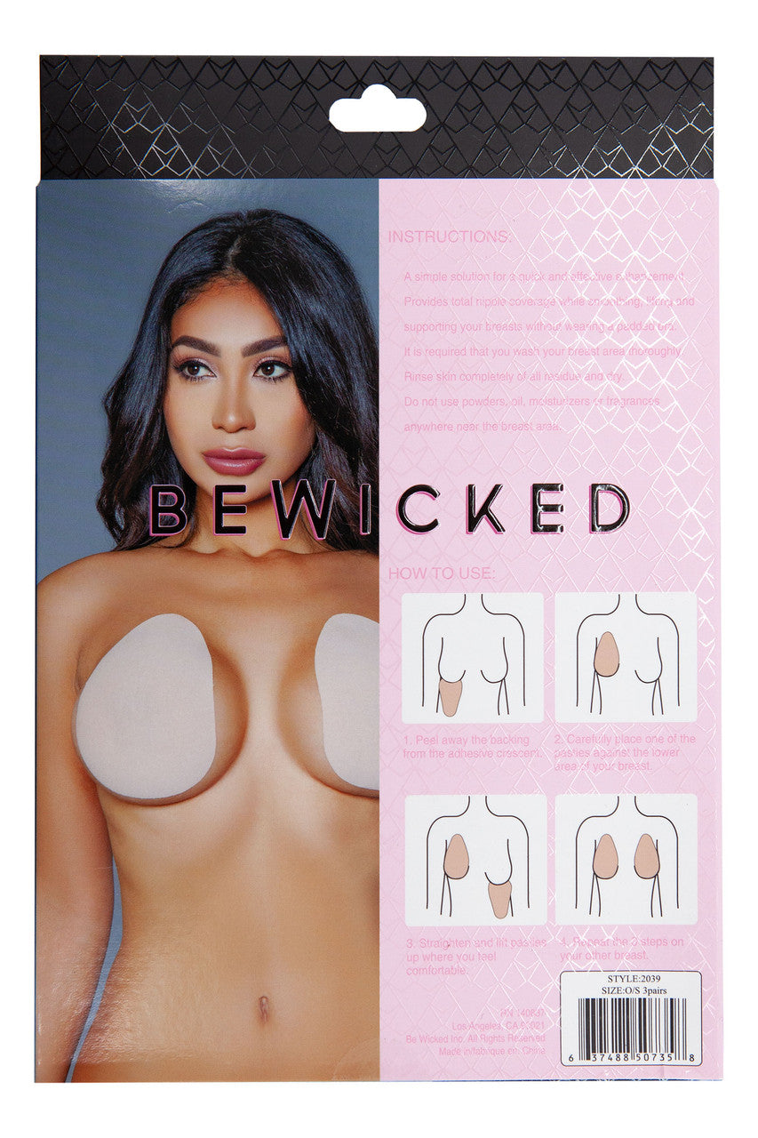 Adhesive Breast Lift, back view