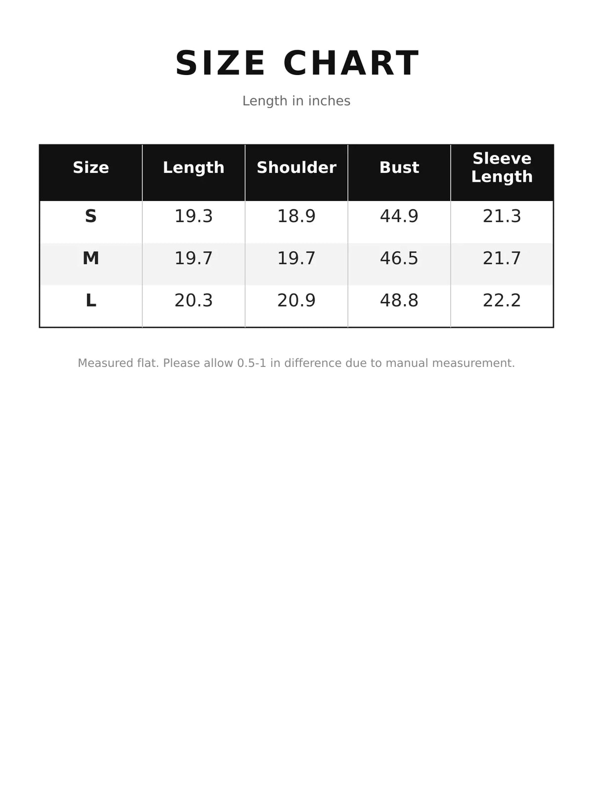 Cropped Zip-Up Jacket - Size chart - View 22