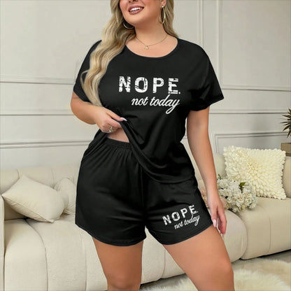 Summer Fashion Letter Print Loungewear Set