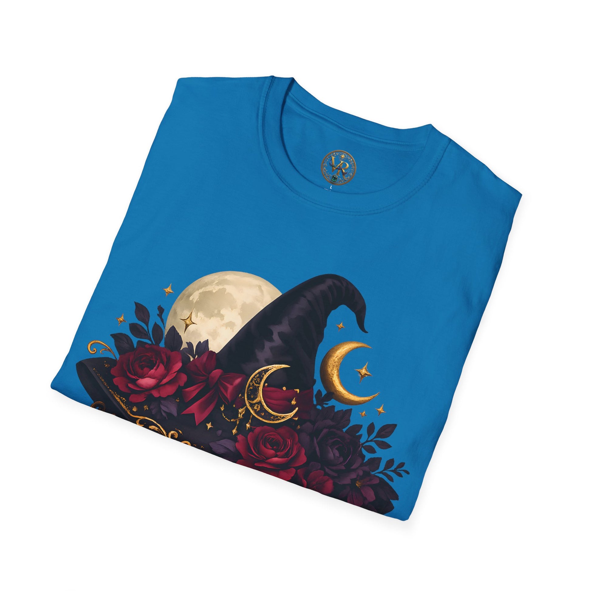Mystic Crow Moon Tee - Light Blue - product view 3 - Light Blue
