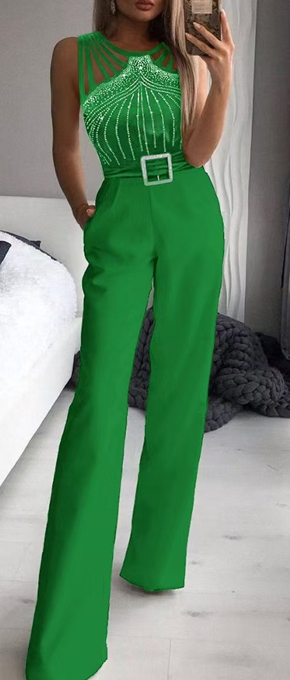 ODS0927M Women's New Fashion Sleeveless Bodycon Jumpsuit