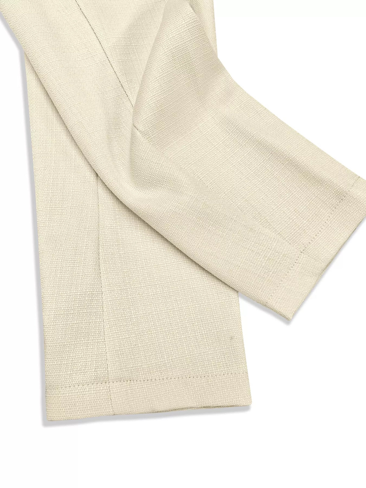 Square Neck Button-Down Fitted Blazer - Cream - View 6