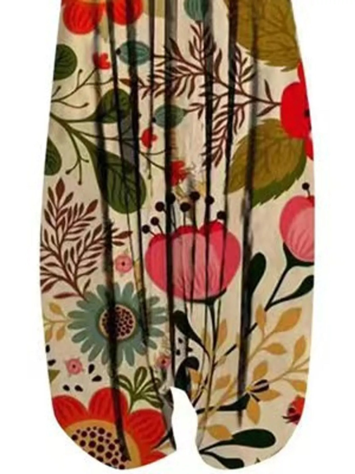 Full Size Printed V-Neck Sleeveless Jumpsuit Plus Size - 21-- - View 40