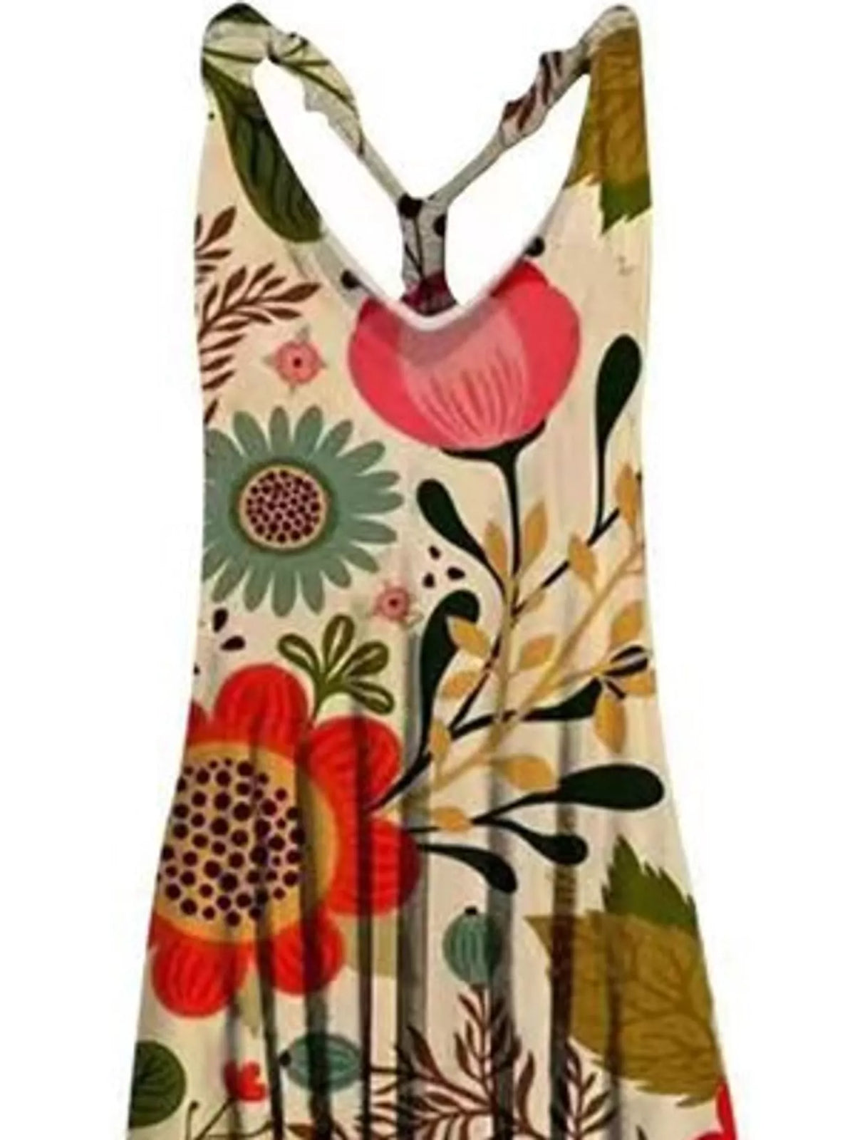 Full Size Printed V-Neck Sleeveless Jumpsuit Plus Size - 21-- - View 39