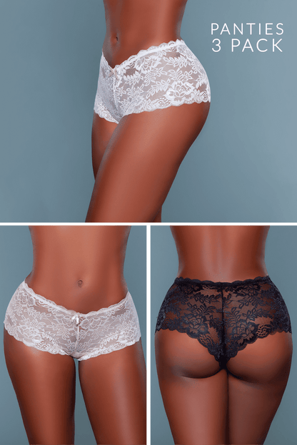 Hayden Boyshort 3 Pack, front view