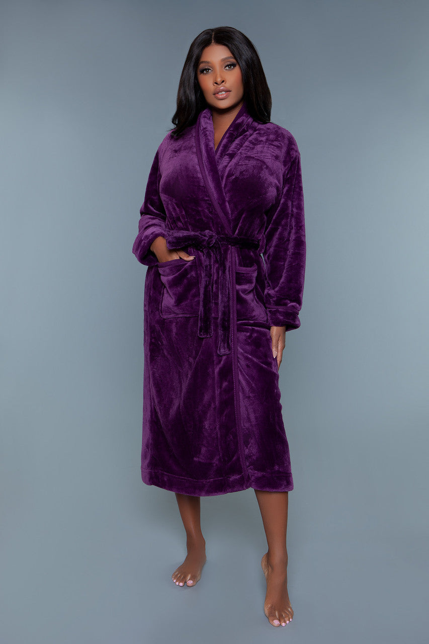 Helena Plush Robe, back view