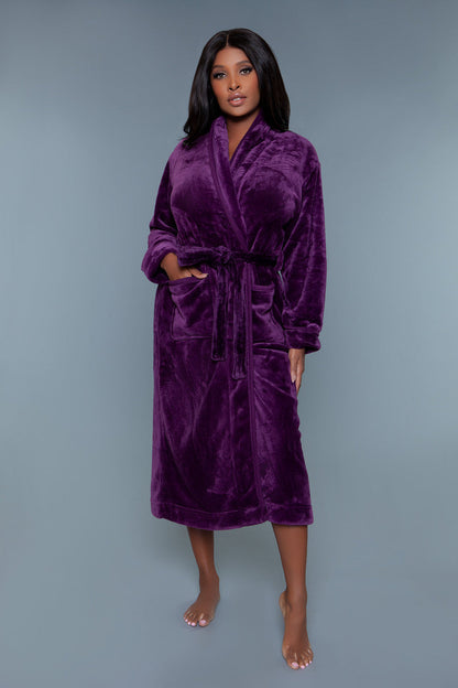 Helena Plush Robe, back view
