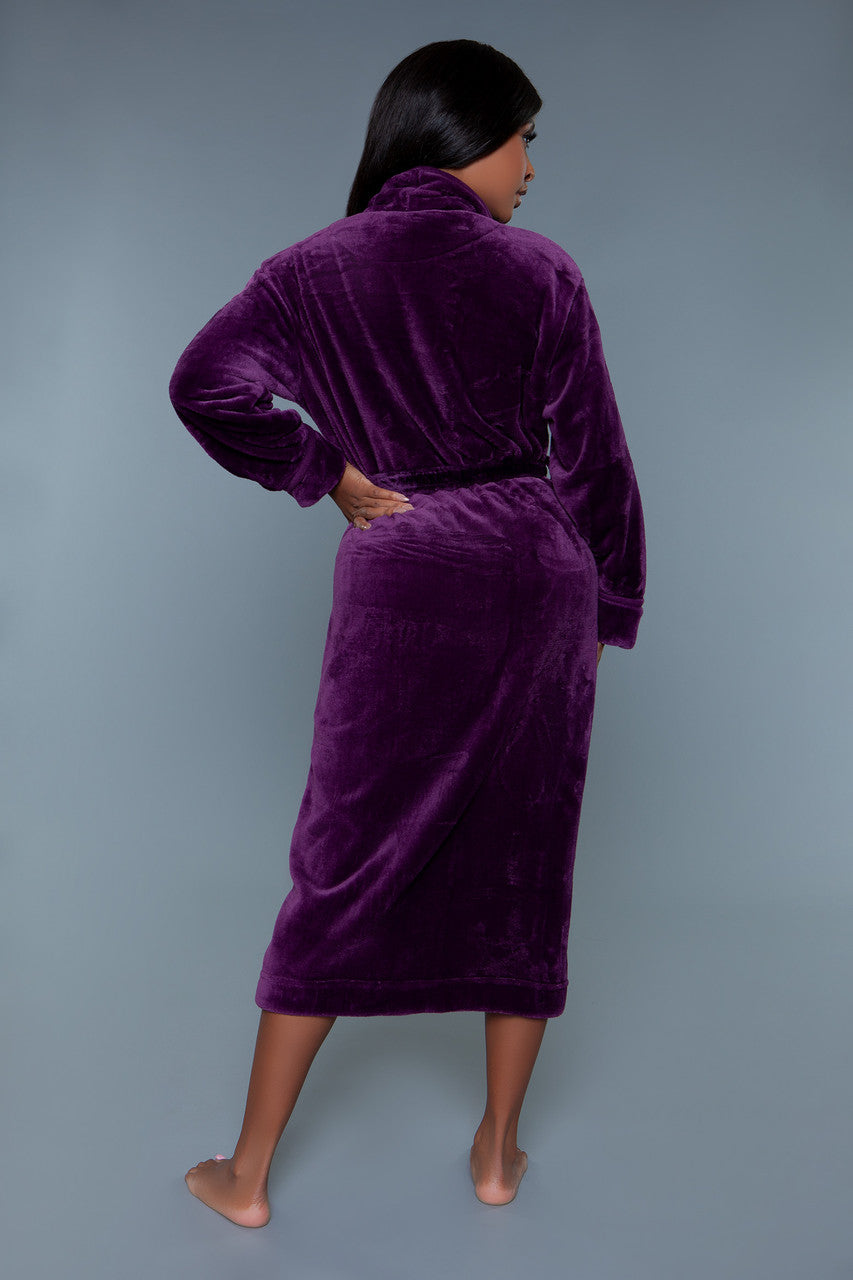 Helena Plush Robe, detail view