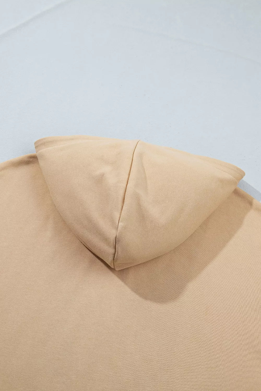 Polka Dot Zip-Up Hoodie - Camel - View 6