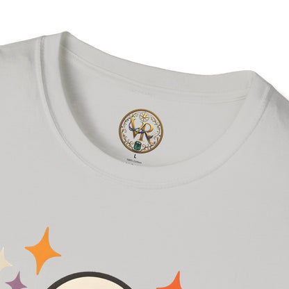 Pumpkin Floral Ghost Tee - Light Blue - product view 2 - Light Blue