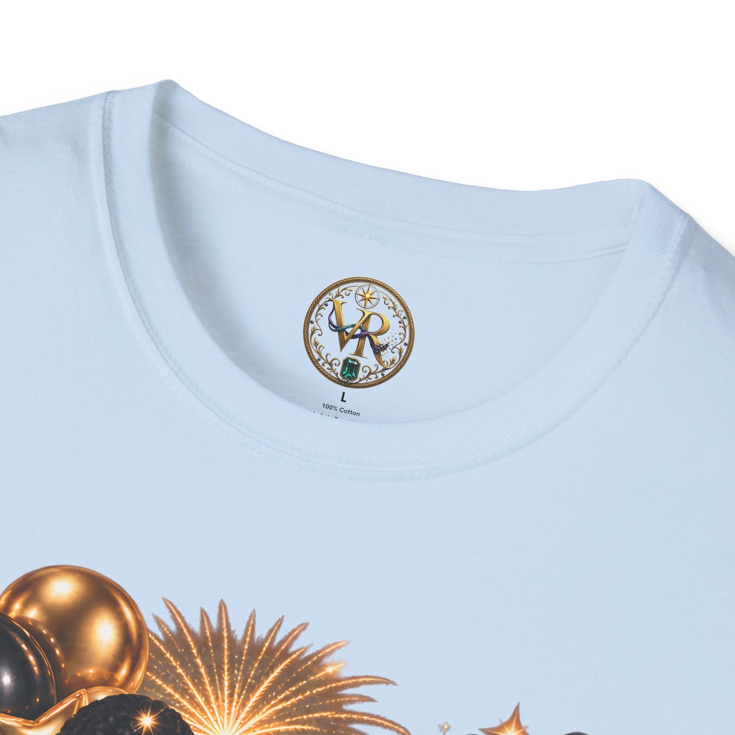 New Year 2027 Celebration Tee - Light Blue - product view 3 - Light Blue