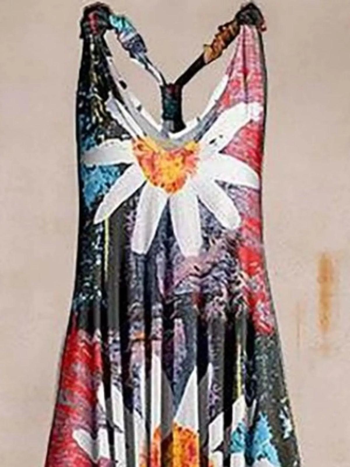 Full Size Printed V-Neck Sleeveless Jumpsuit Plus Size - 4-- - View 11