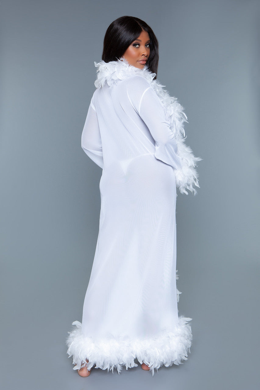 Glamour Robe - White - View 6