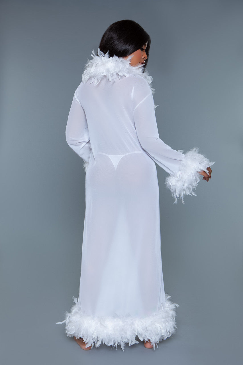 Glamour Robe - White - View 7
