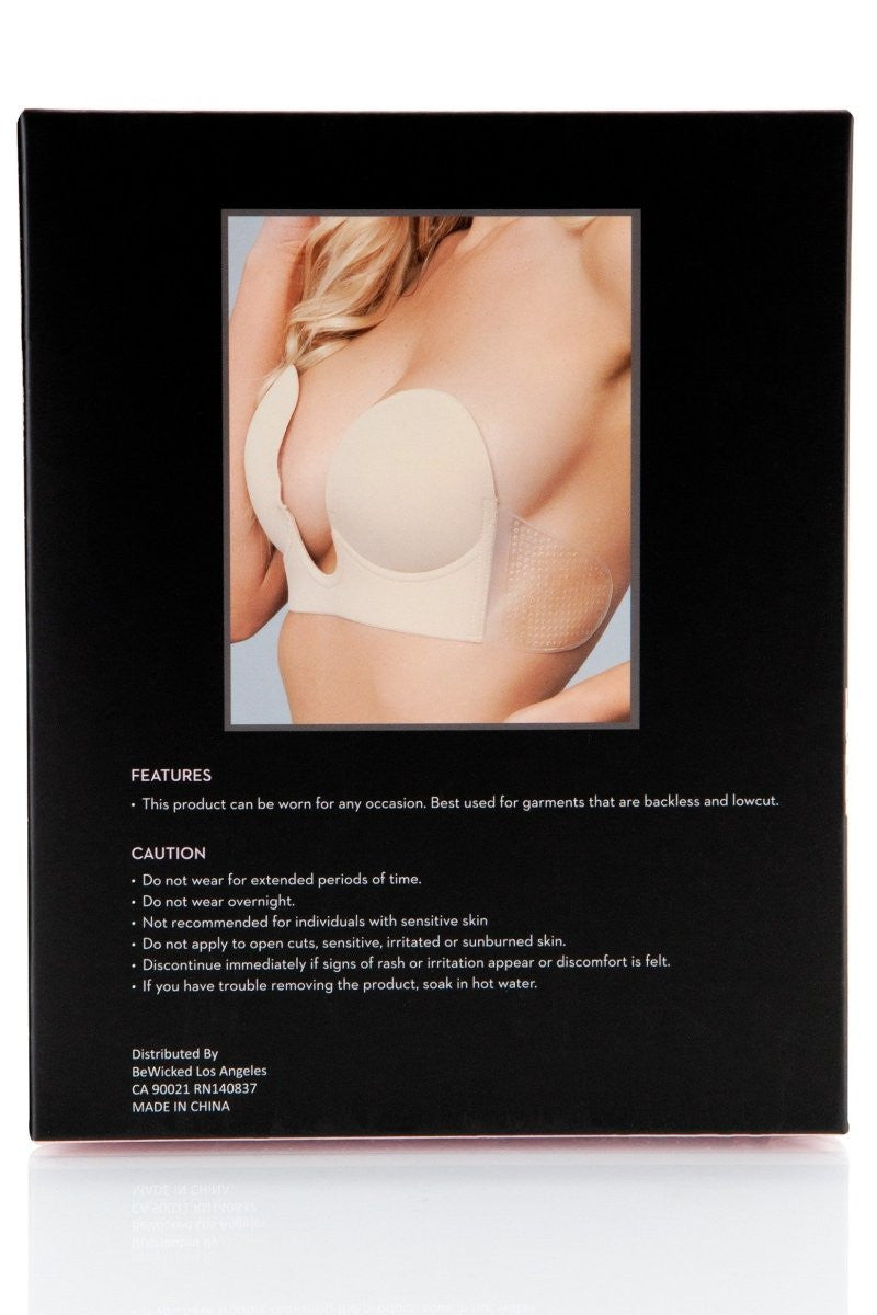 Deep V Bra - Nude - View 6