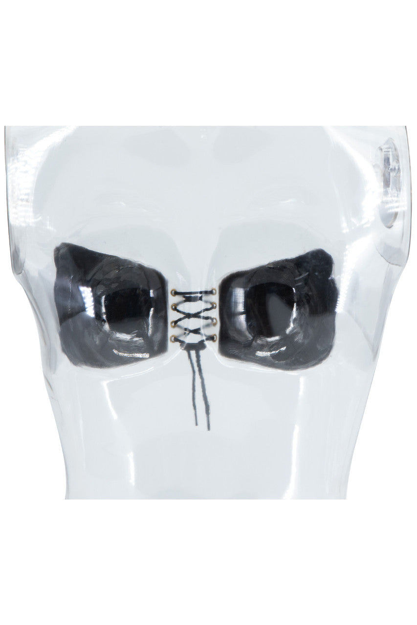 Silicone Tie Up Bra, full length view