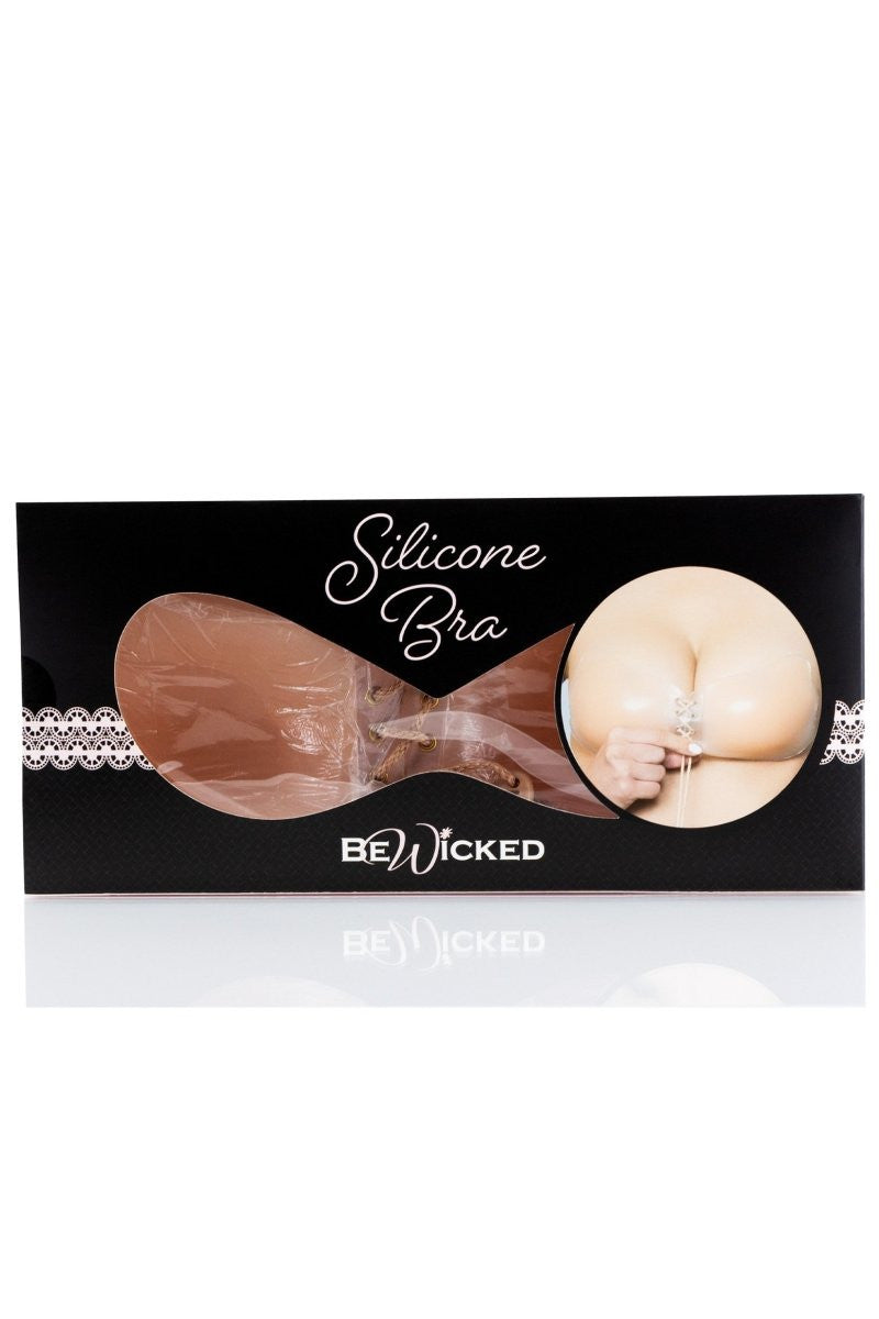 Silicone Tie Up Bra, front view